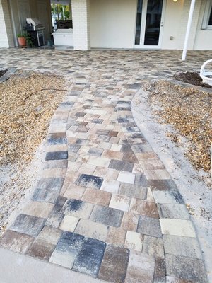 Sierra and sand dune paver color mix