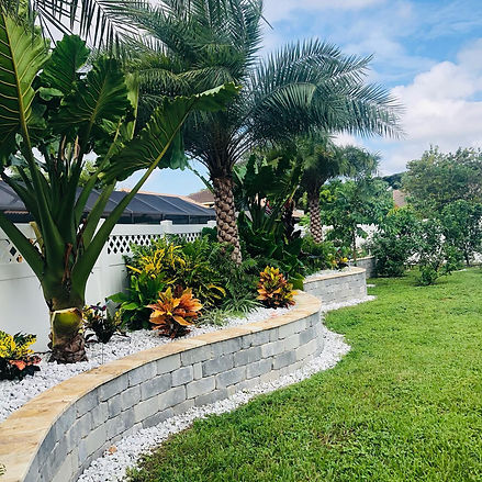 Paver retaining wall installation